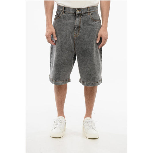 Stone Washed Wide Leg Denims