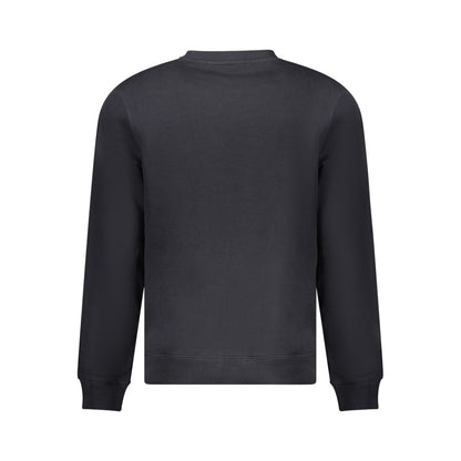 Black Cotton Men Sweater