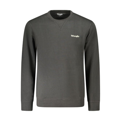 Black Cotton Men Sweater