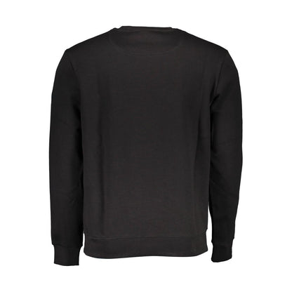 "Black Cotton Men Sweater"