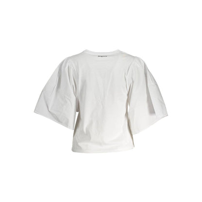 White Cotton Women Top