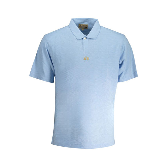 Azzurro Cotton Male Polo Shirt