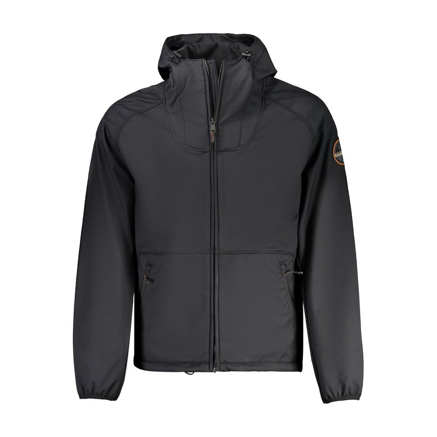 Black Recycled Polyester Men Jacket
