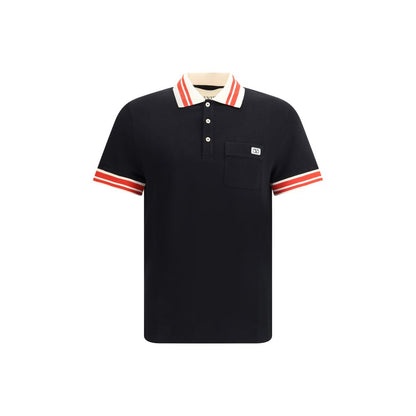 Black Cotton Polo Shirt