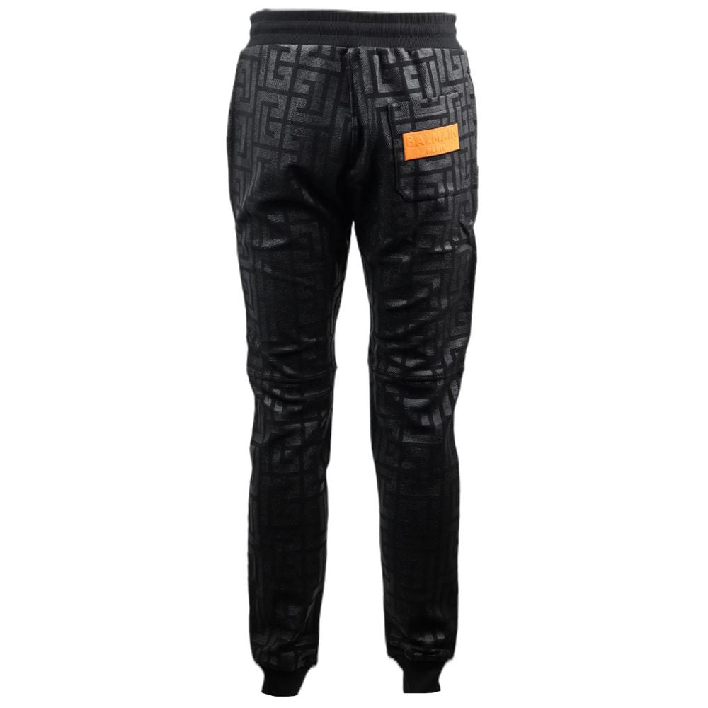 Black Cotton Jeans & Pant