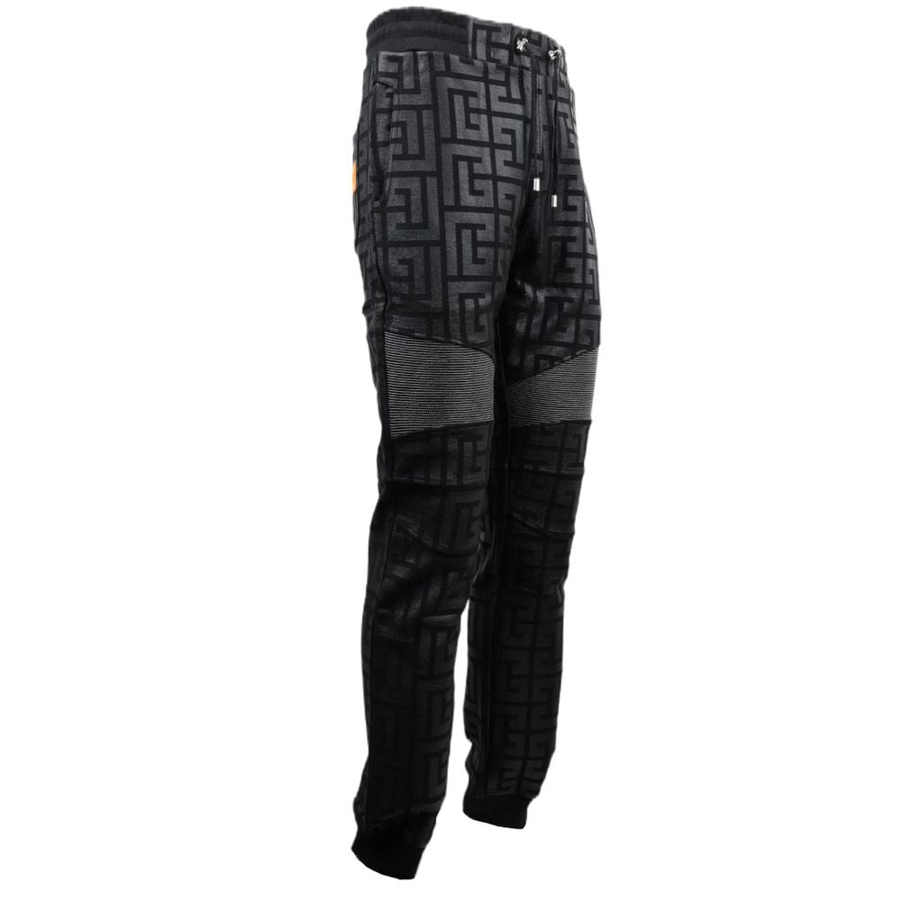 Black Cotton Jeans & Pant