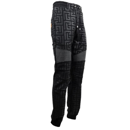 Black Cotton Jeans & Pant