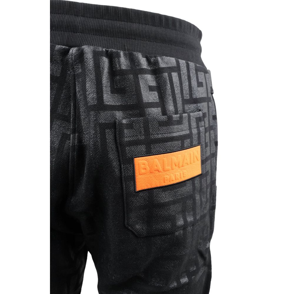 Black Cotton Jeans & Pant