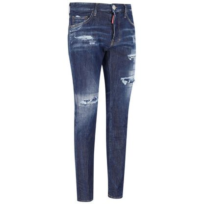 Blue Cotton Men Jeans