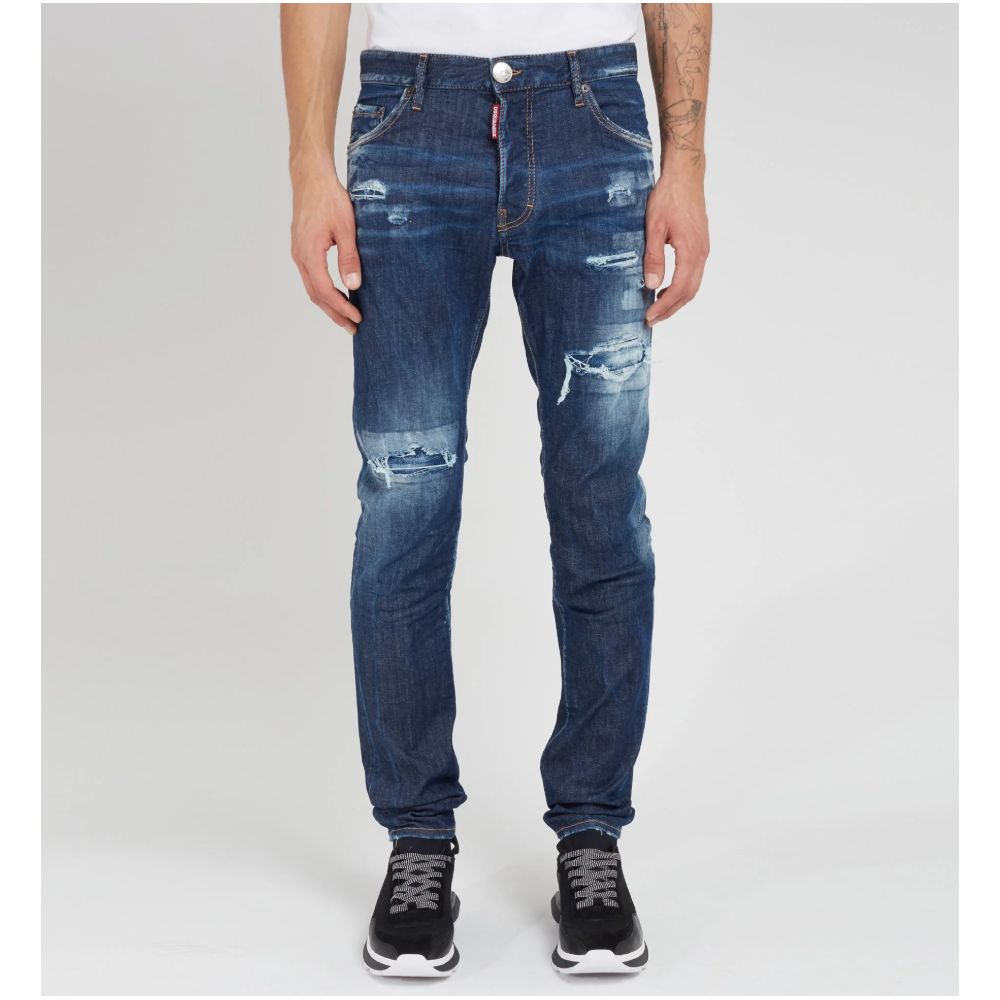 Blue Cotton Men Jeans