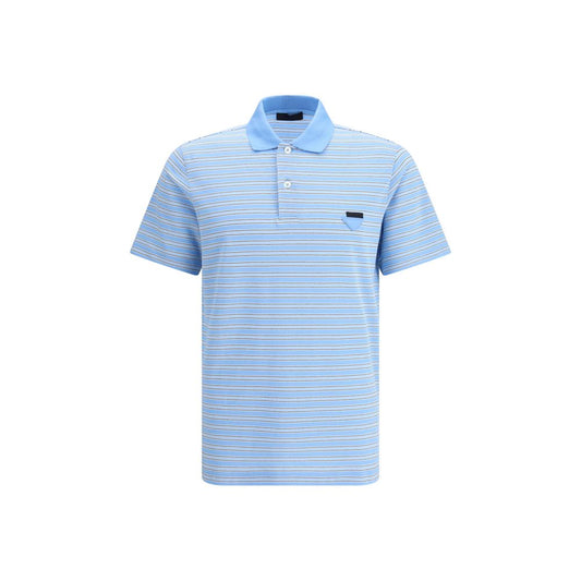 Light Blue Cotton Polo Shirt