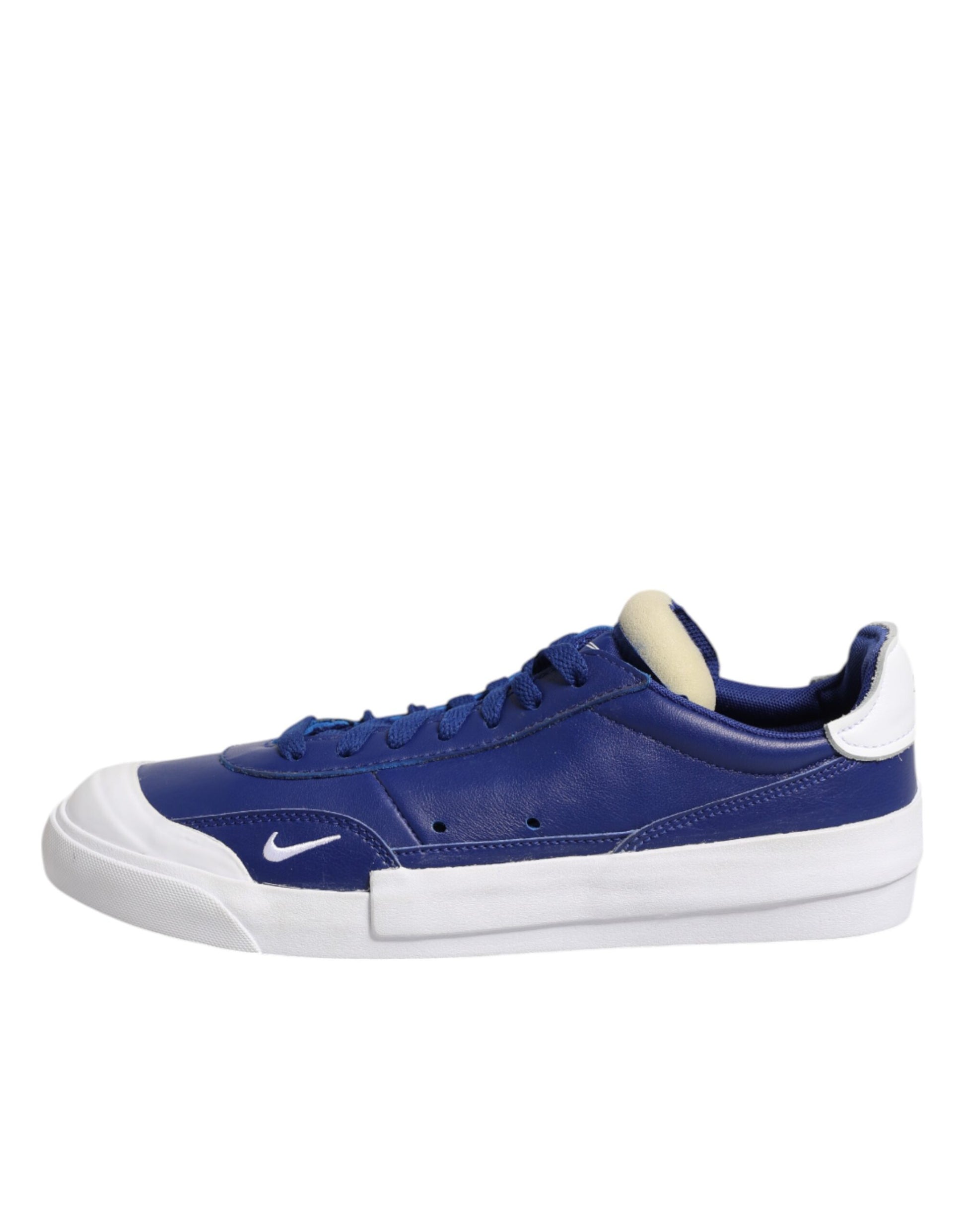 White Blue Lace Up Low Top Drop-Type PRM Sneakers Shoes