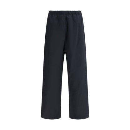Black Cotton Casual Pants