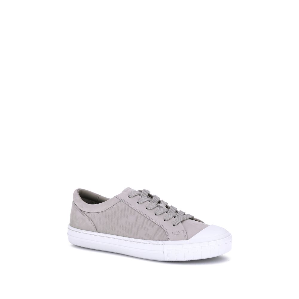 Beige Rubber Low Top Sneakers