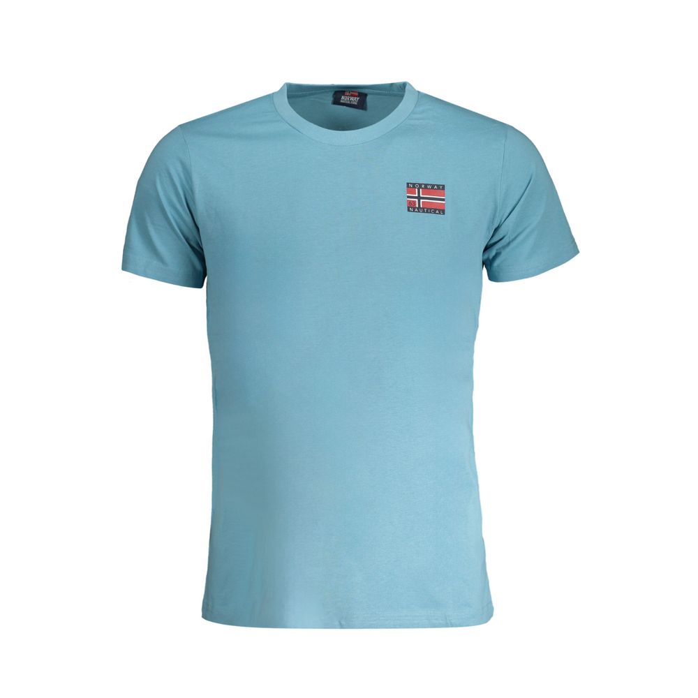 Azzurro Cotton Men T-Shirt