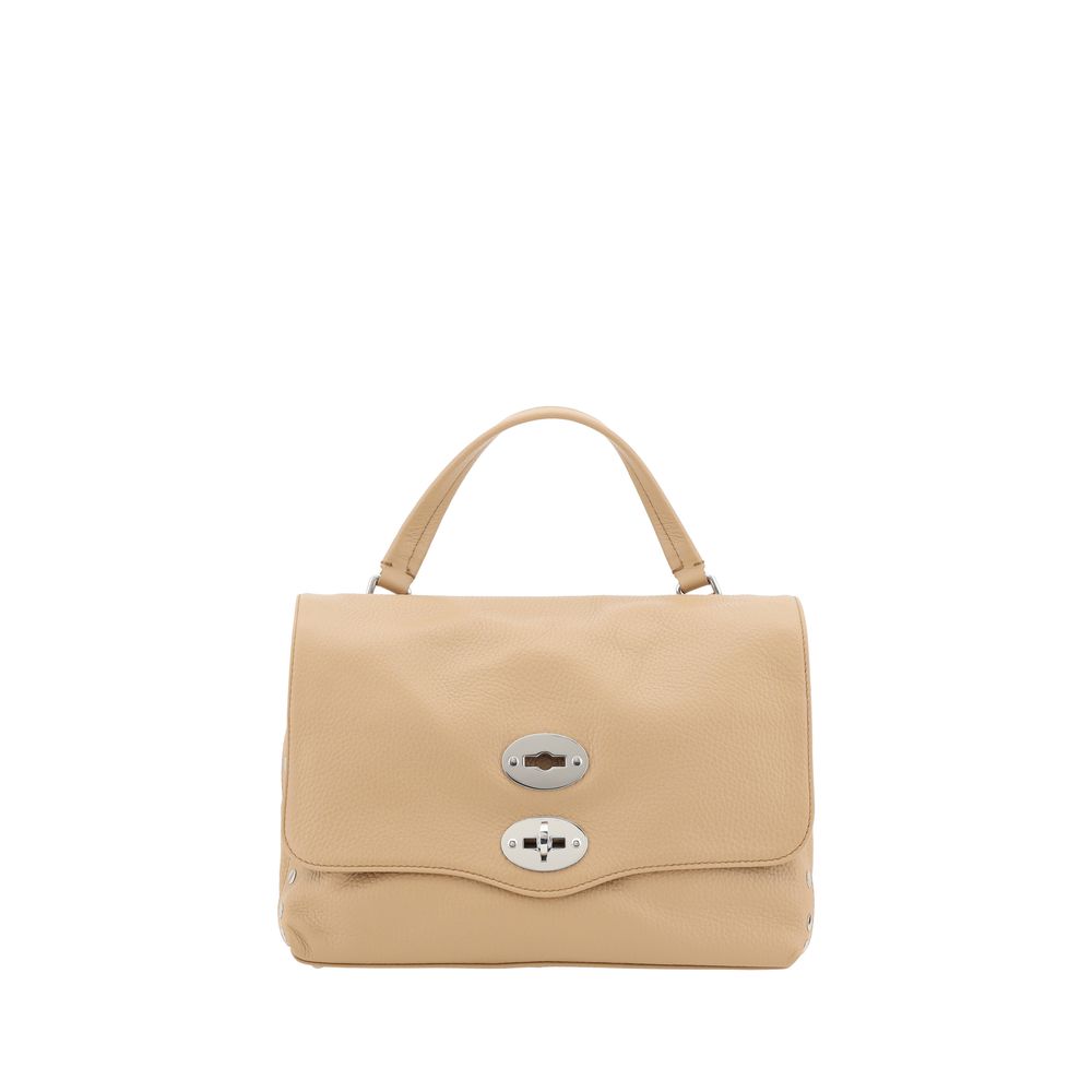 Beige Calf Leather Bos Taurus Shoulder Bag