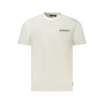 White Cotton Men T-Shirt