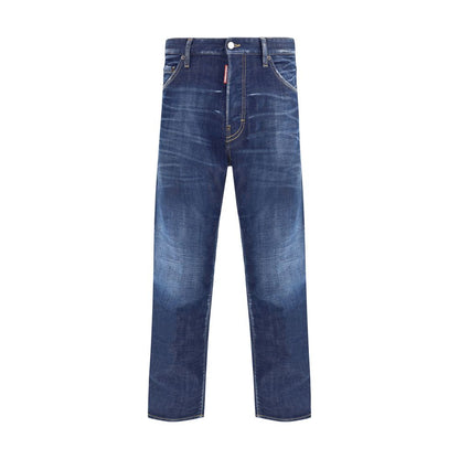 Blue Cotton Skinny Jeans