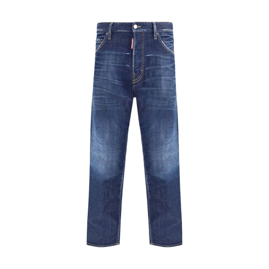 Blue Cotton Skinny Jeans