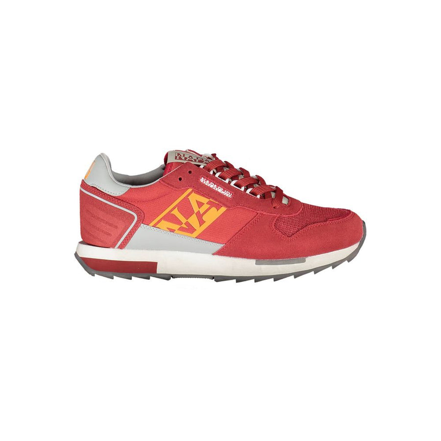 Red Leather Men Sneaker