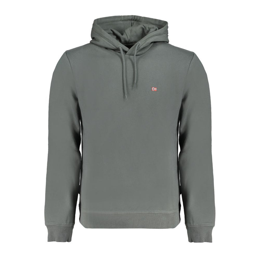 Green Cotton Men Sweater