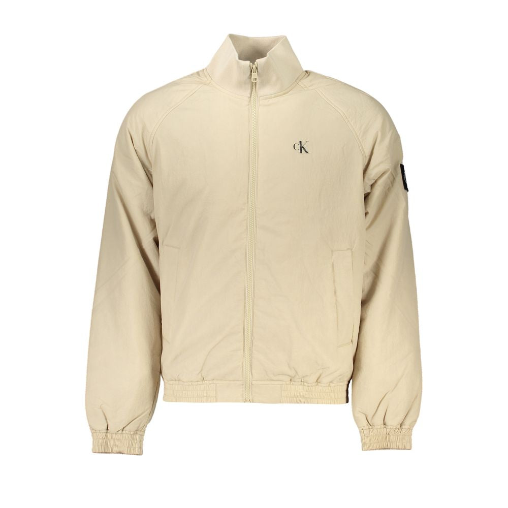 Beige Polyamide Men Jacket