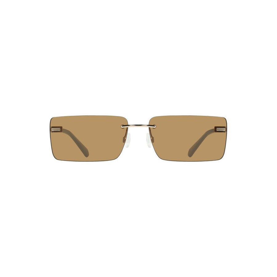 Beige Metal Women Sunglass