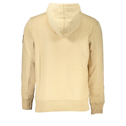 Beige Cotton Men Sweater