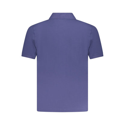 Blue Cotton Polo Shirt