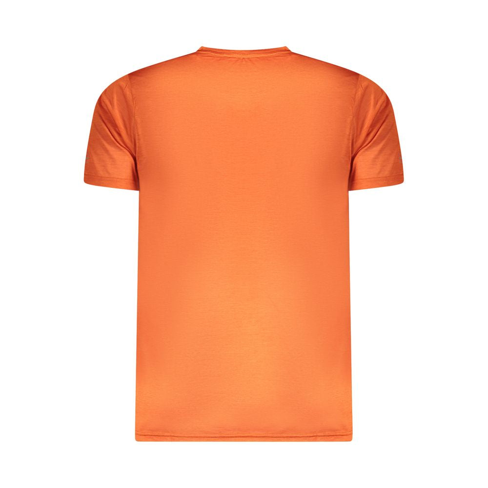 Arancione Polyester Men T-Shirt