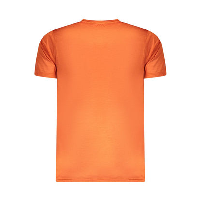 Arancione Polyester Men T-Shirt