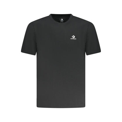 Black Cotton Men T-Shirt
