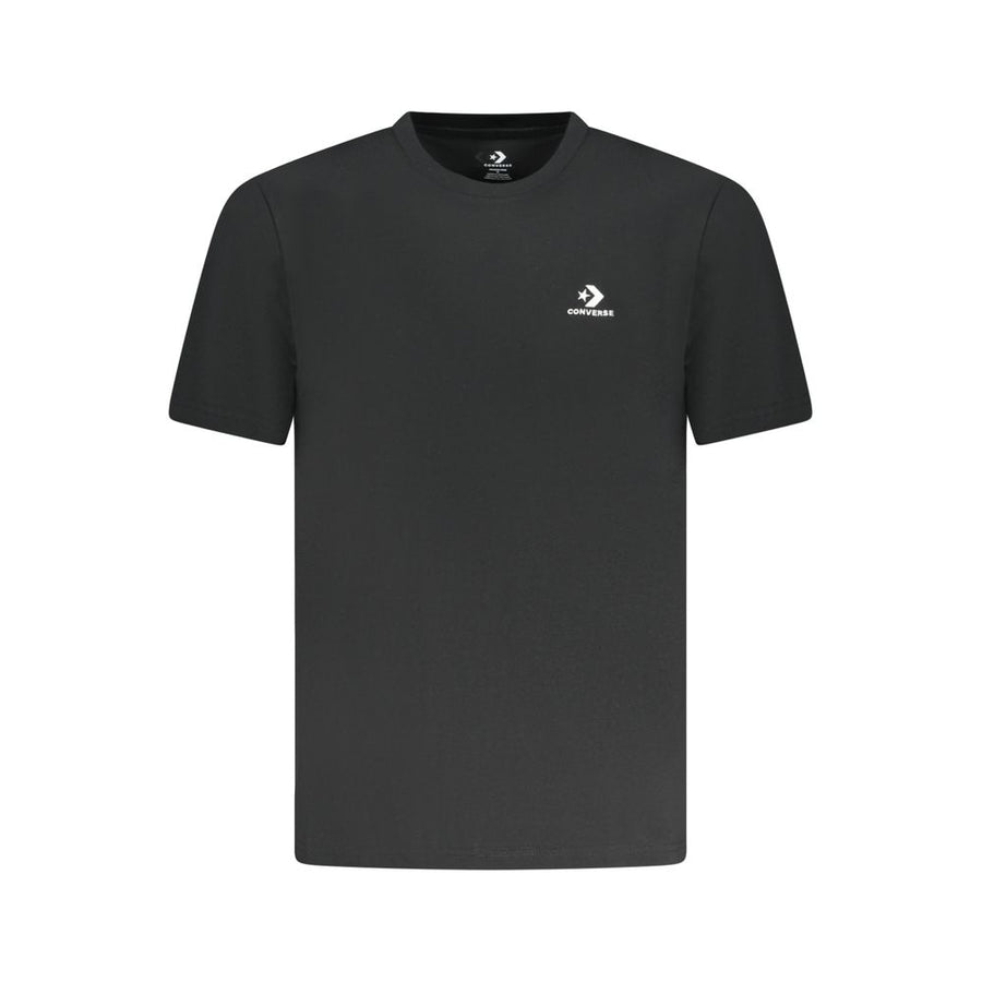 Black Cotton Men T-Shirt