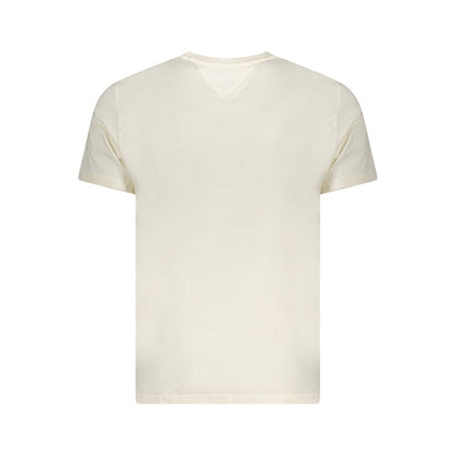 Beige Cotton Men T-Shirt