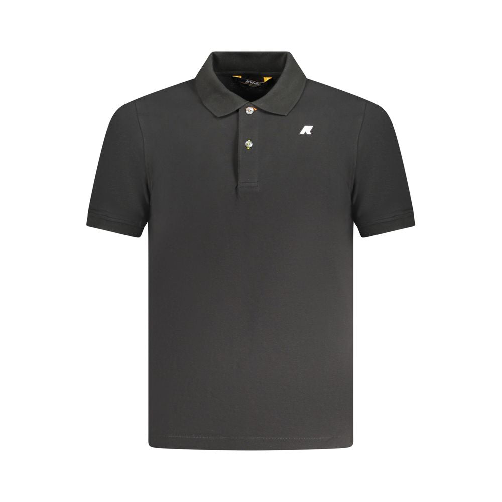 Black Cotton Polo Shirt