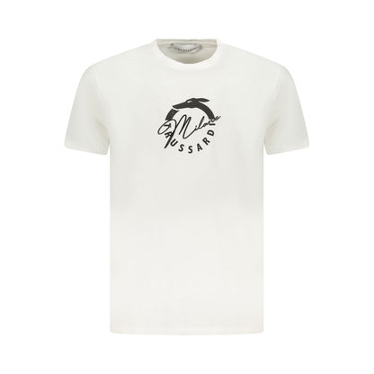 White Cotton Men T-Shirt
