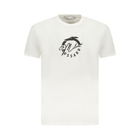 White Cotton Men T-Shirt
