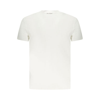 White Cotton Men T-Shirt