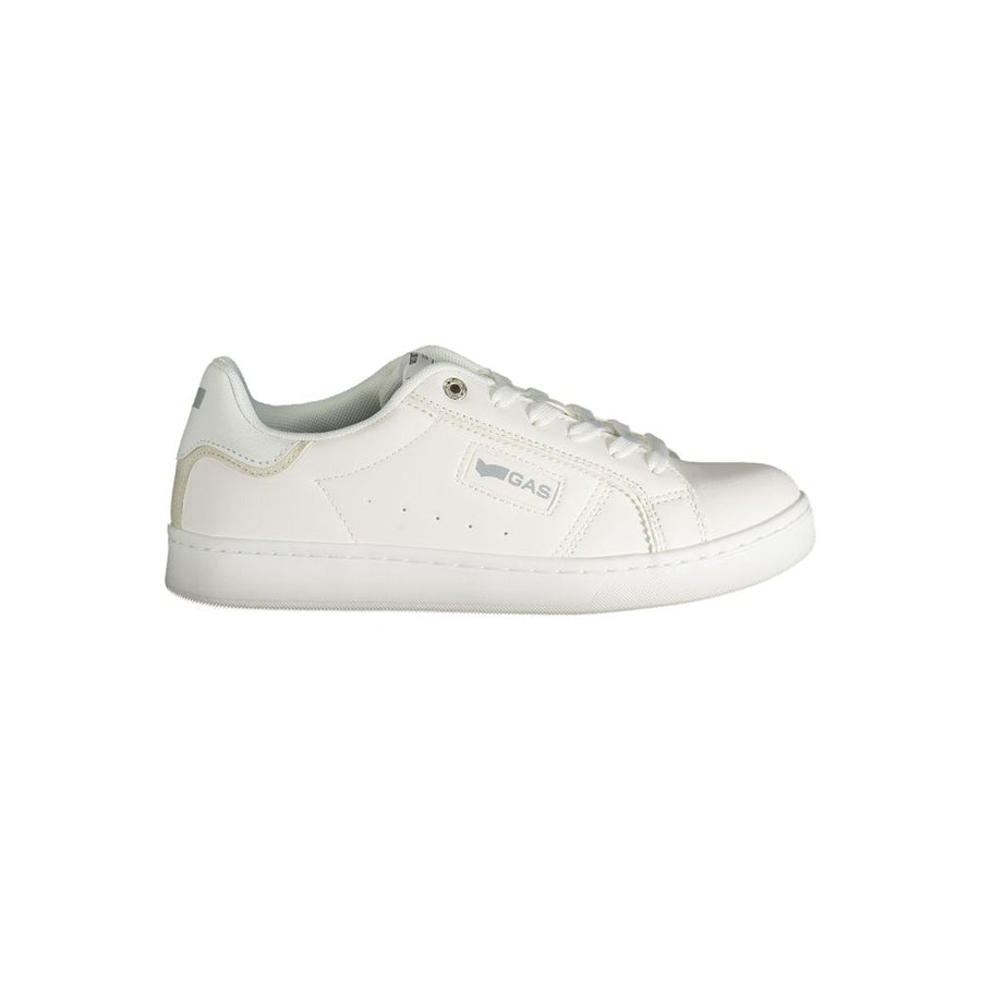 White Polyester Women Sneaker