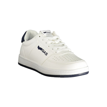 White Polyester Men Sneaker