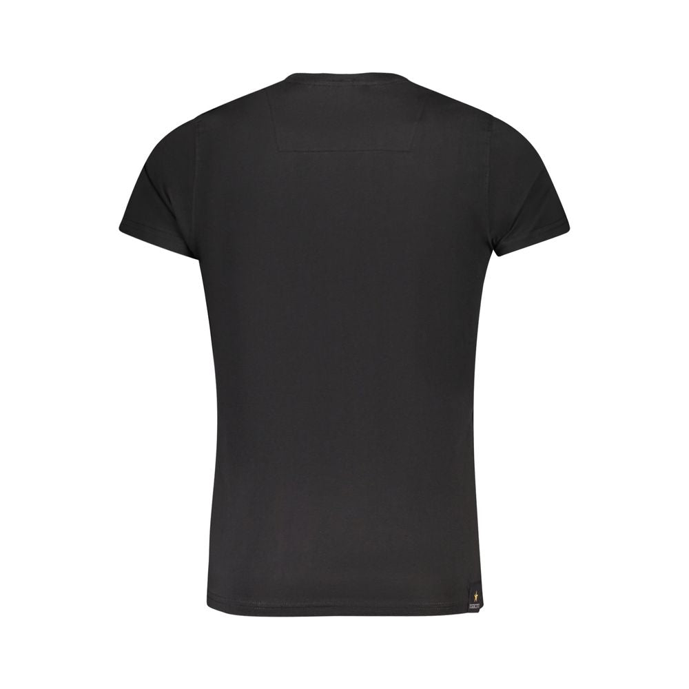 "Black Cotton Men T-Shirt"