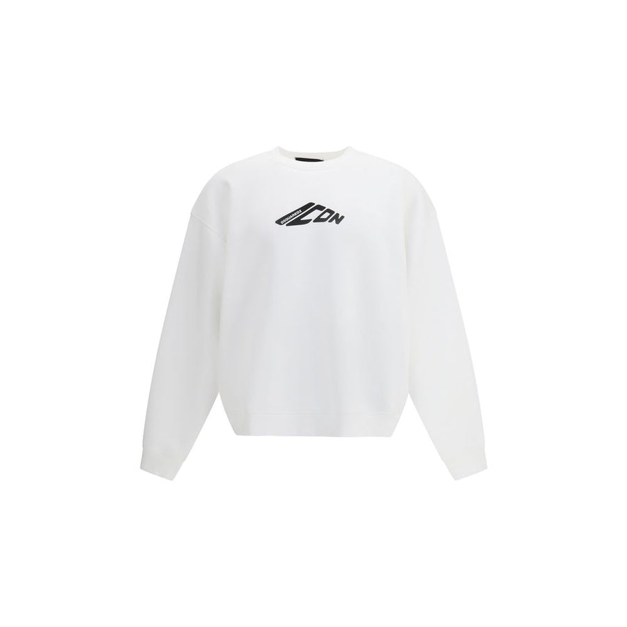 White Cotton Sweatshirt