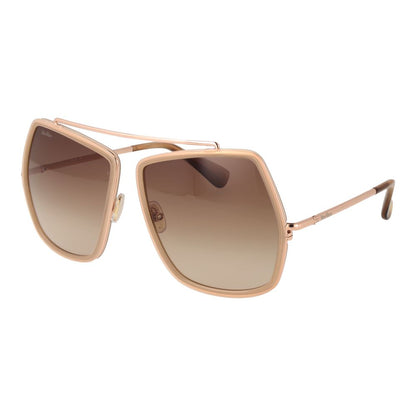 Beige Metal Sunglasses