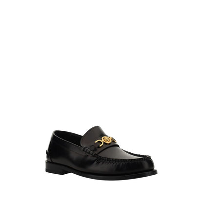 Black Calf Leather Bos Taurus Slip-On Loafers