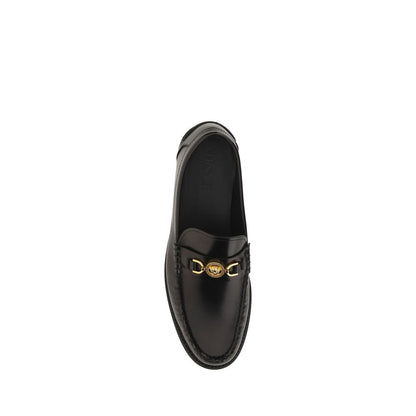 Black Calf Leather Bos Taurus Slip-On Loafers