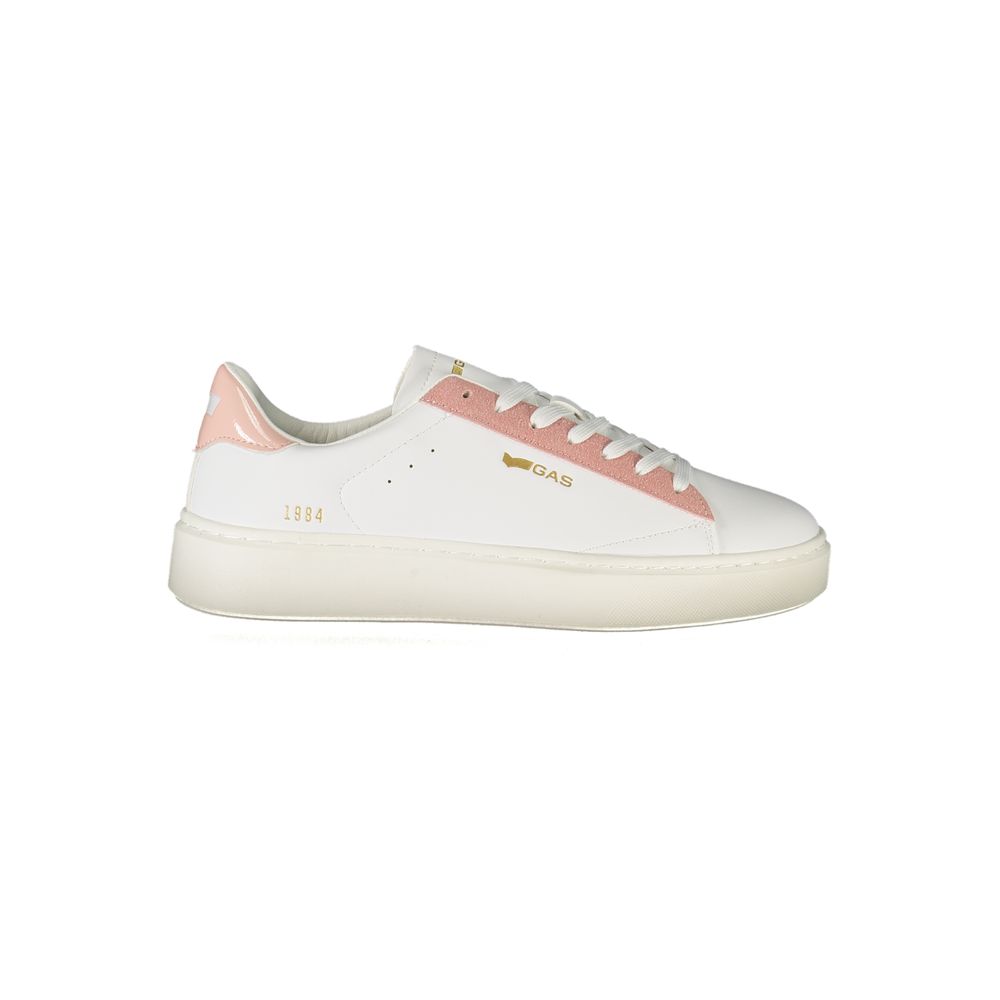 White Polyester Women Sneaker