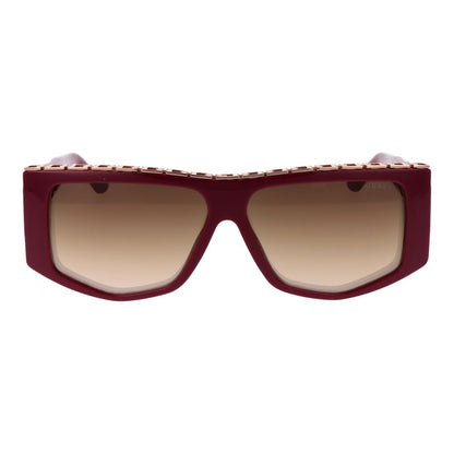 Red Stainless Steel Sunglasses