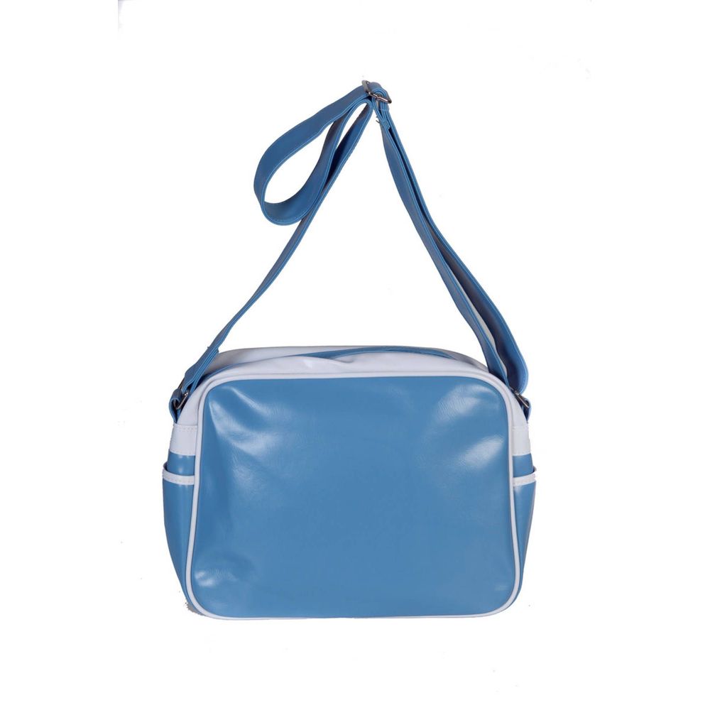 Blue Synthetic Handbag