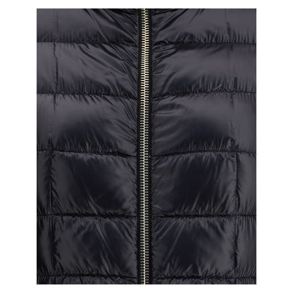 Black Polyamide Full-Length Jacket