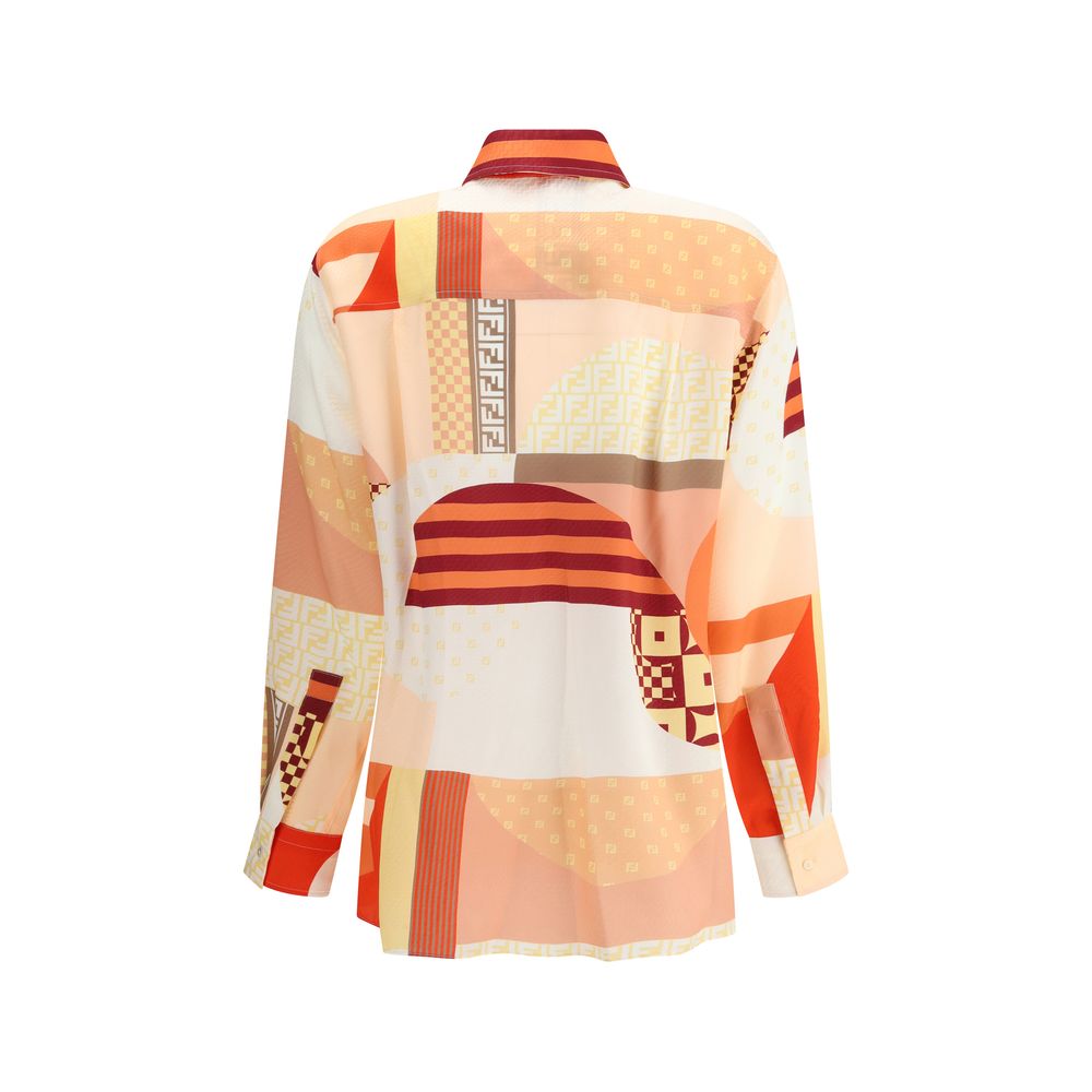 Multicolor Silk Pattern Shirt